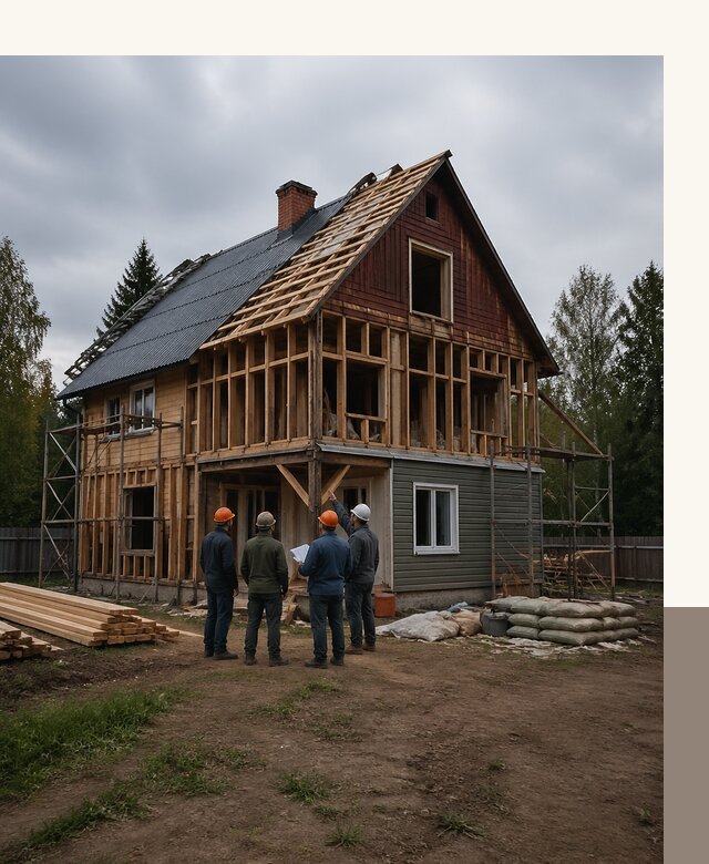 Реконструкция дачного дома в Ишиме под ключ с проектом