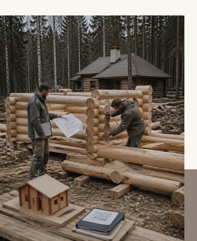Проектирование и строительство домов из бревна в Ишиме